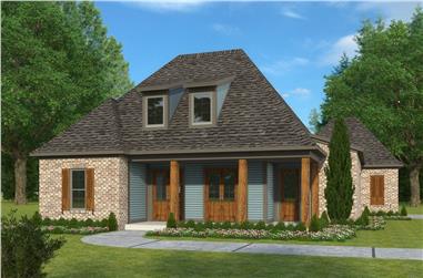 4-Bedroom, 2246 Sq Ft French House Plan - 197-1001 - Front Exterior