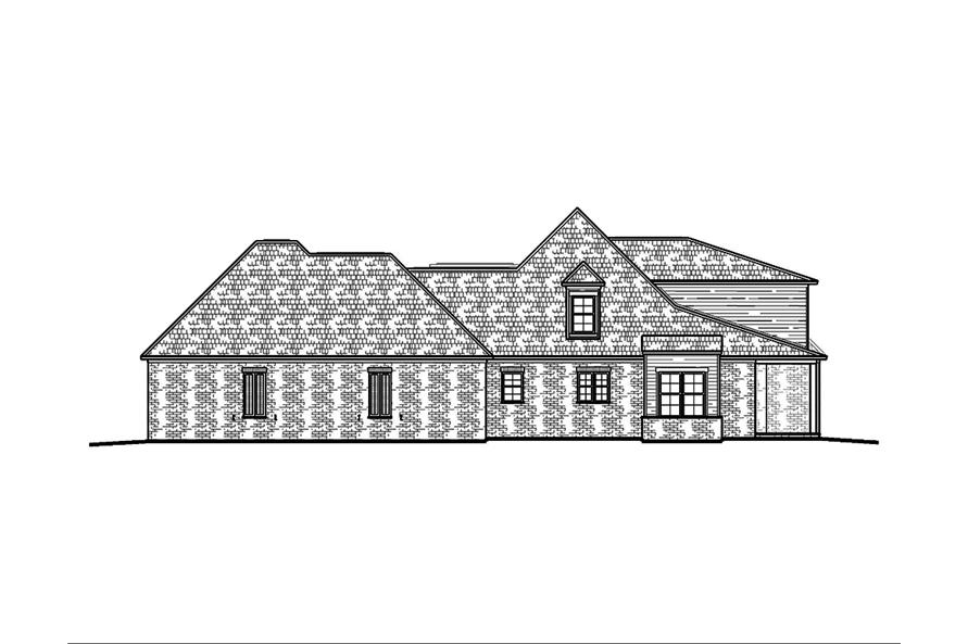 197-1019: Home Plan Right Elevation