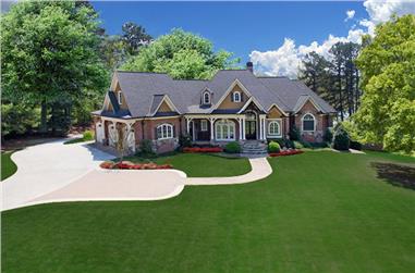 3-Bedroom, 3999 Sq Ft Luxury Craftsman Home - Plan #198-1011 - Main Exterior