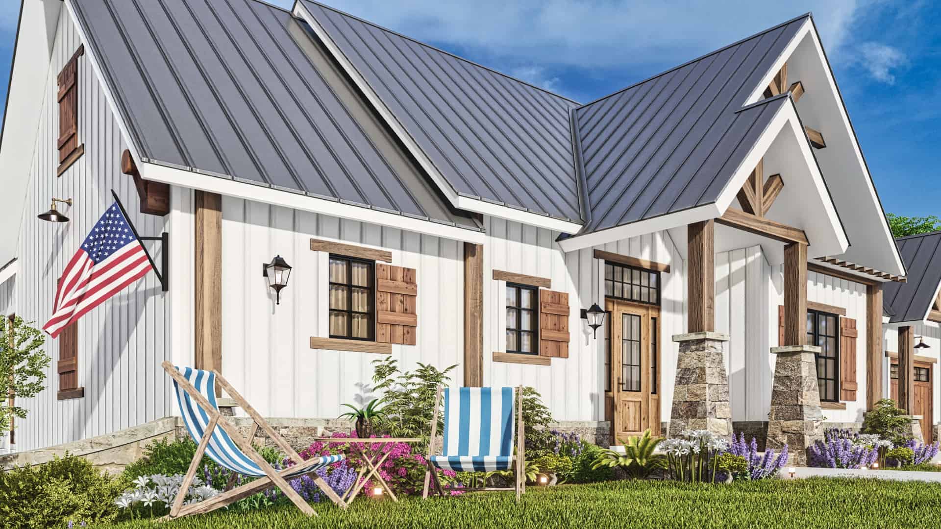 Side View of this 4-Bedroom,2510 Sq Ft Plan -198-1012