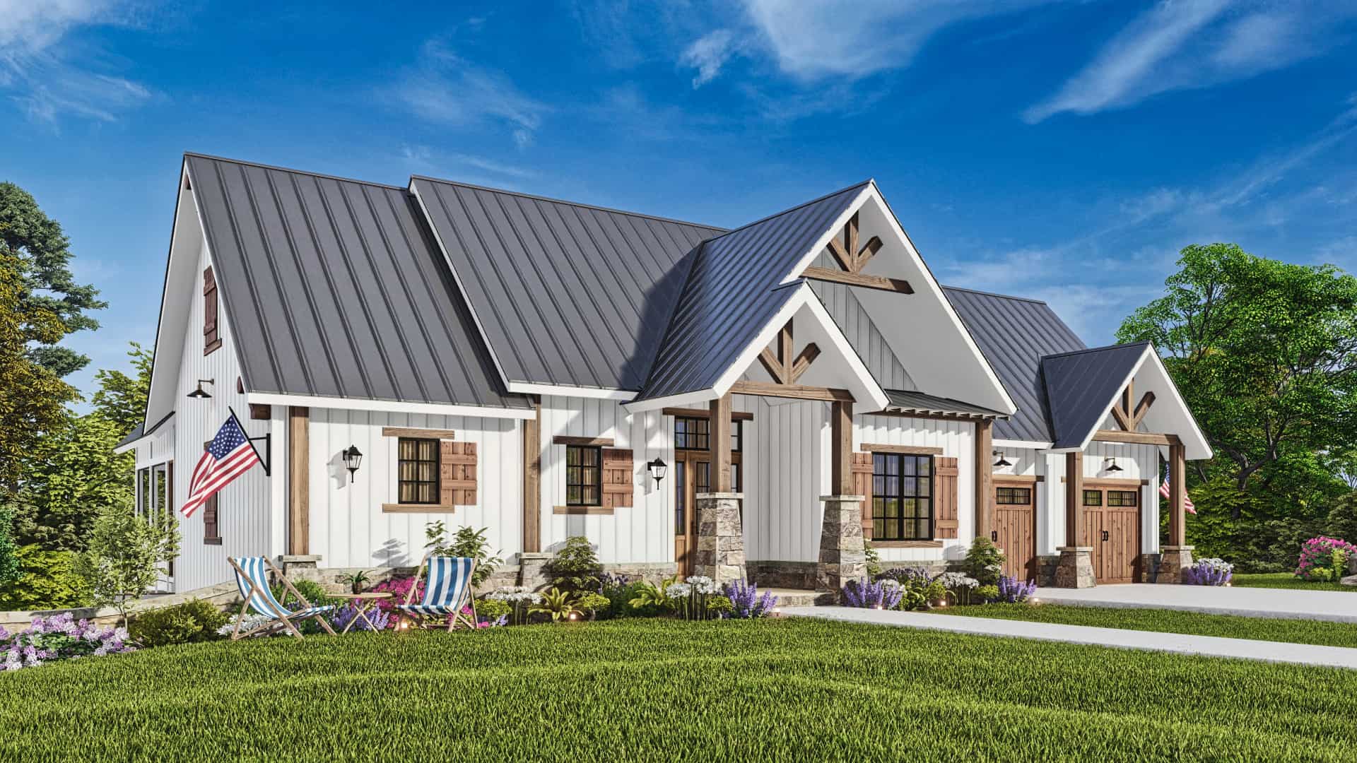 Left Side View of this 4-Bedroom,2510 Sq Ft Plan -198-1012