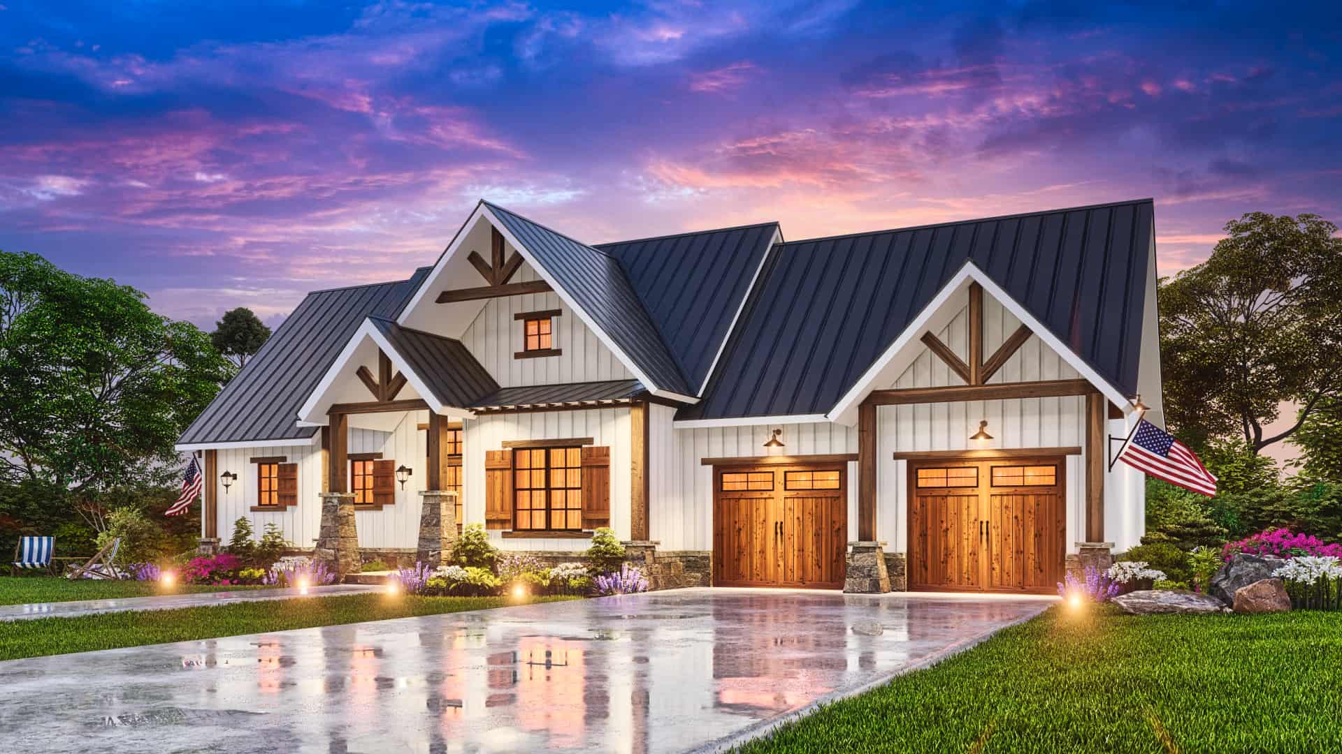 Right Side View of this 4-Bedroom,2510 Sq Ft Plan -198-1012