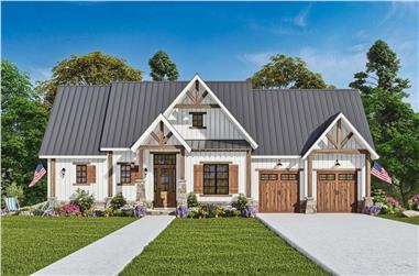 4-Bedroom, 2510 Sq Ft Cottage House - Plan #198-1012 - Front Exterior