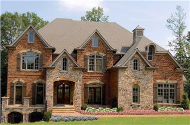 5-Bedroom, 5855 Sq Ft Traditional House Plan - 198-1018 - Front Exterior