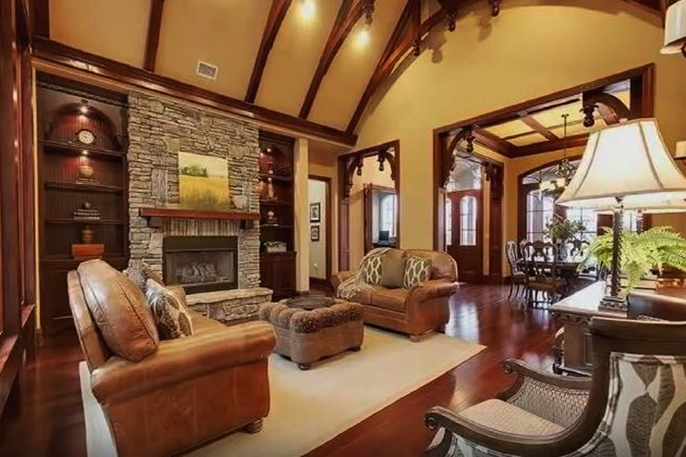 Great Room: Fireplace of this 3-Bedroom,3110 Sq Ft Plan -198-1034