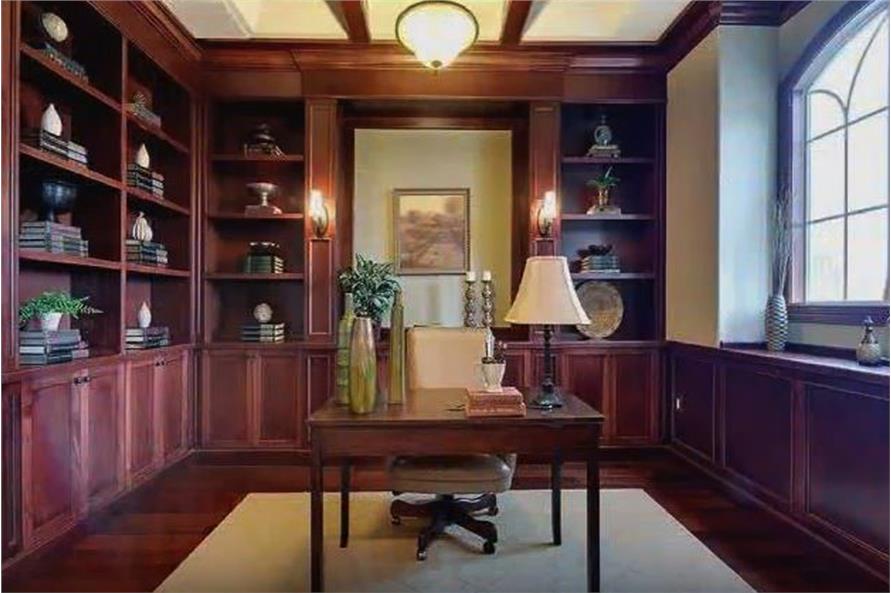 Home Office: Library of this 3-Bedroom,3110 Sq Ft Plan -3110
