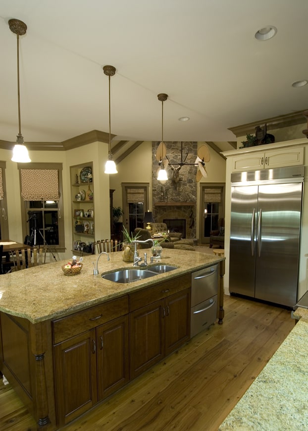 Kitchen: Kitchen Island of this 4-Bedroom,3318 Sq Ft Plan -198-1039