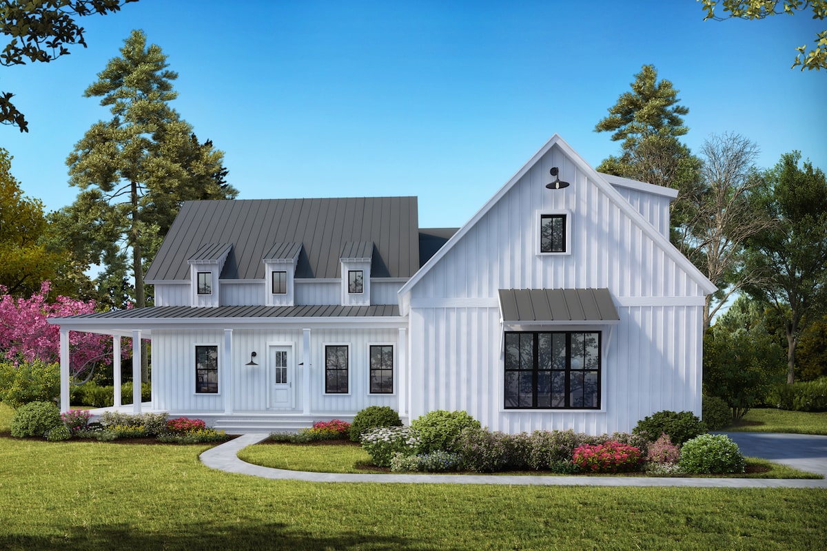 Cottage house design (ThePlanCollection: Plan #198-1040)