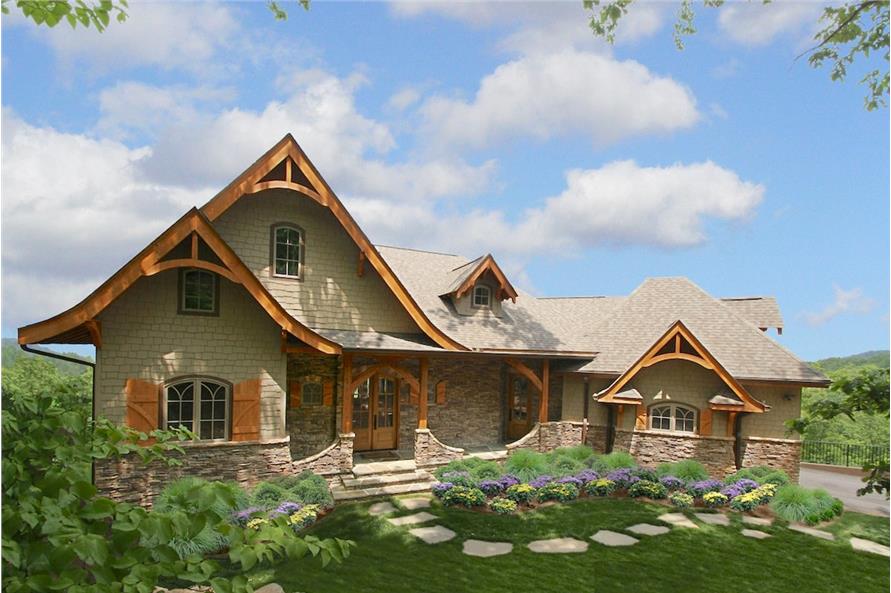 Cottage style home (ThePlanCollection: Plan #198-1050)