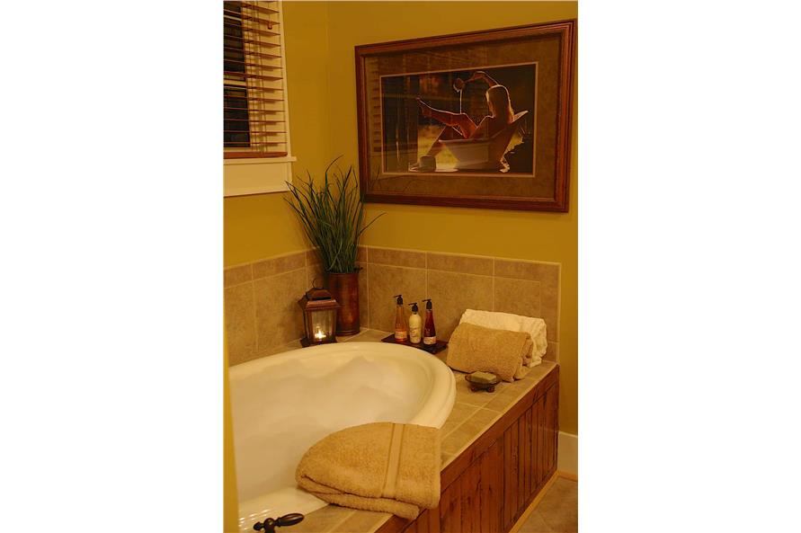198-1061: Home Interior Photograph-Master Bathroom: Tub