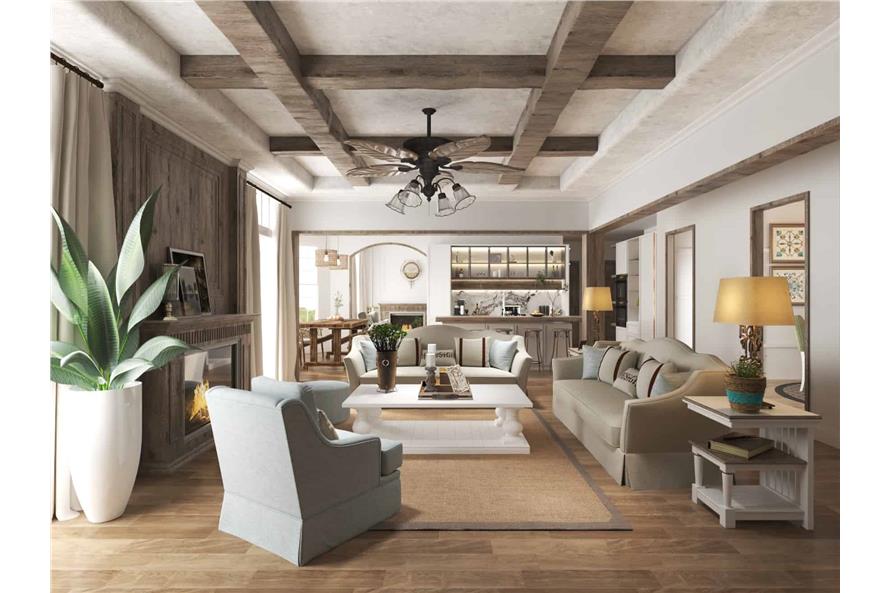 Great Room of this 5-Bedroom,3314 Sq Ft Plan -198-1068
