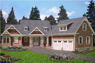 3-Bedroom, 4460 Sq Ft Cottage House Plan - 198-1070 - Front Exterior