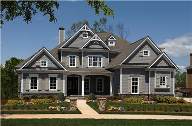 4-Bedroom, 3393 Sq Ft Traditional Home Plan - 198-1089 - Main Exterior