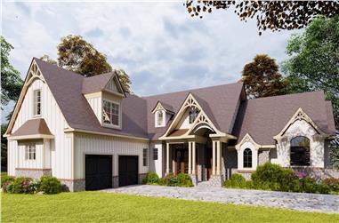 5-Bedroom, 3745 Sq Ft Country Home - Plan #198-1092 - Main Exterior