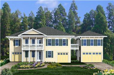 4-Bedroom, 2389 Sq Ft Cottage House Plan - 198-1112 - Front Exterior