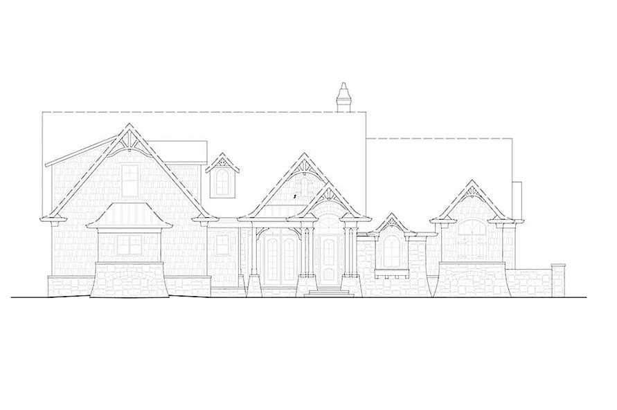 198-1129: Home Plan Front Elevation