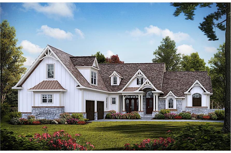 3-Bedroom, 2795 Sq Ft Cottage Home - Plan #198-1129 - Main Exterior