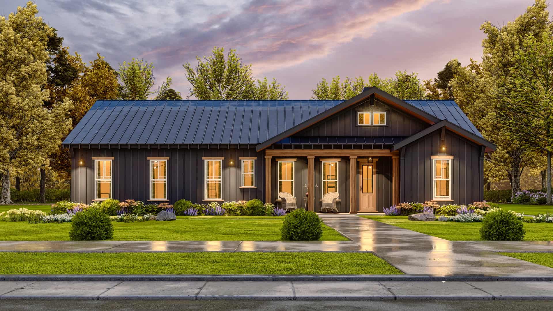 Front View of this 3-Bedroom,1925 Sq Ft Plan -198-1131