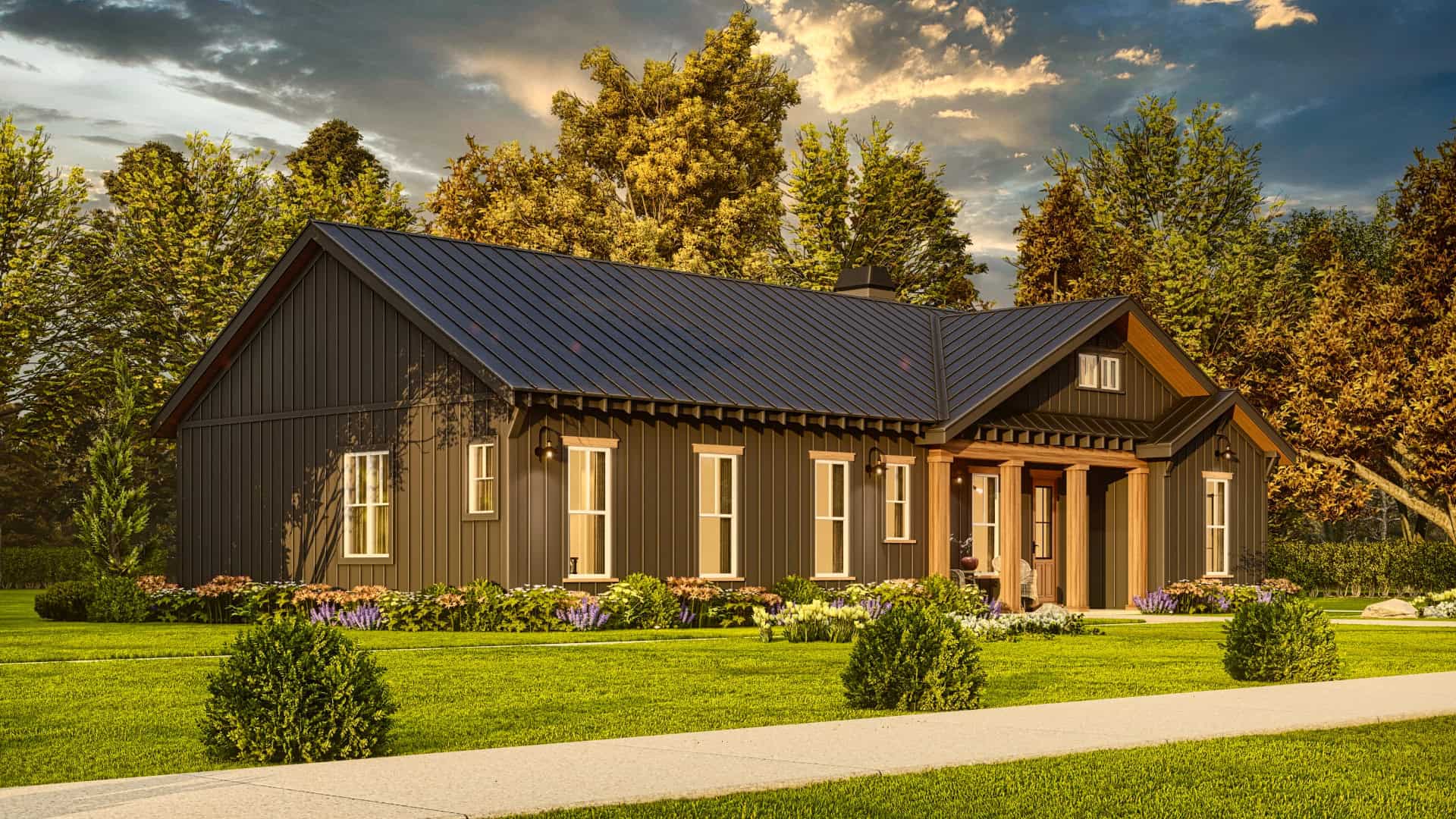 Front View of this 3-Bedroom,1925 Sq Ft Plan -198-1131