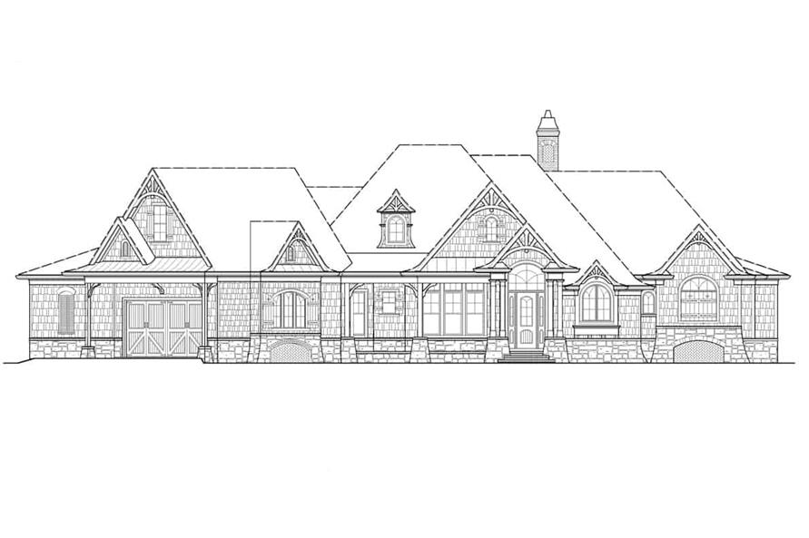 198-1146: Home Plan Front Elevation