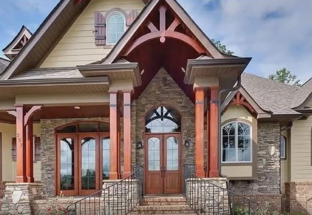 Front View of this 3-Bedroom,3110 Sq Ft Plan -198-1158