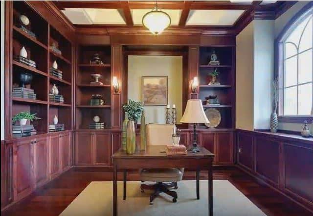 Home Office: Library of this 3-Bedroom,3110 Sq Ft Plan -198-1158