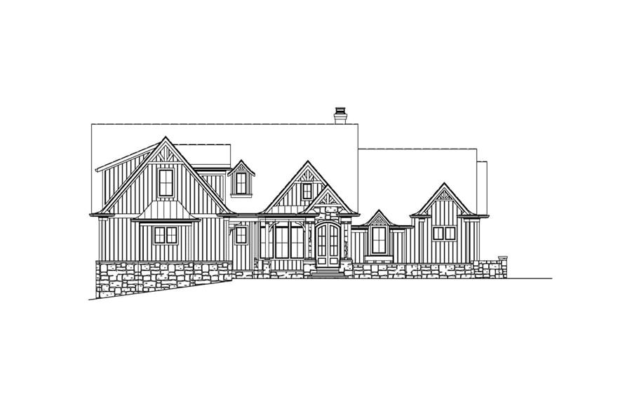 198-1163: Home Plan Front Elevation