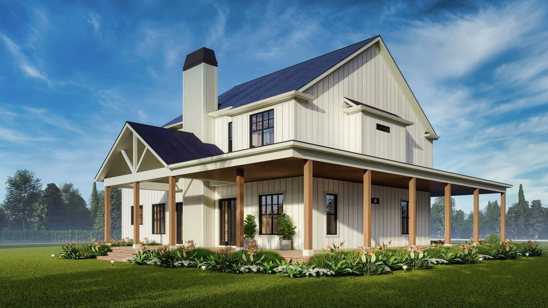 Right Side View of this 4-Bedroom,3694 Sq Ft Plan -198-1168