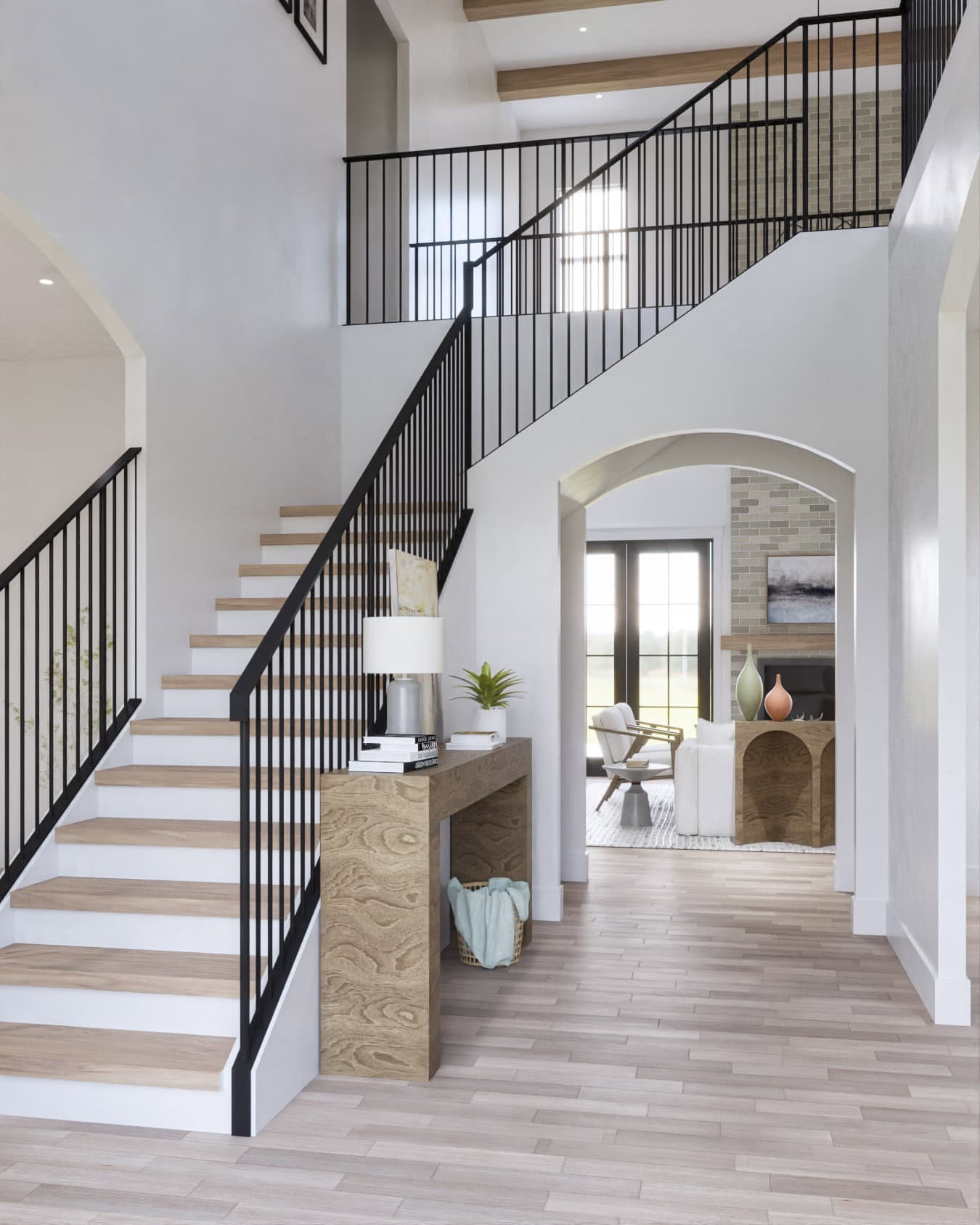 Stairs of this 4-Bedroom,3694 Sq Ft Plan -198-1168