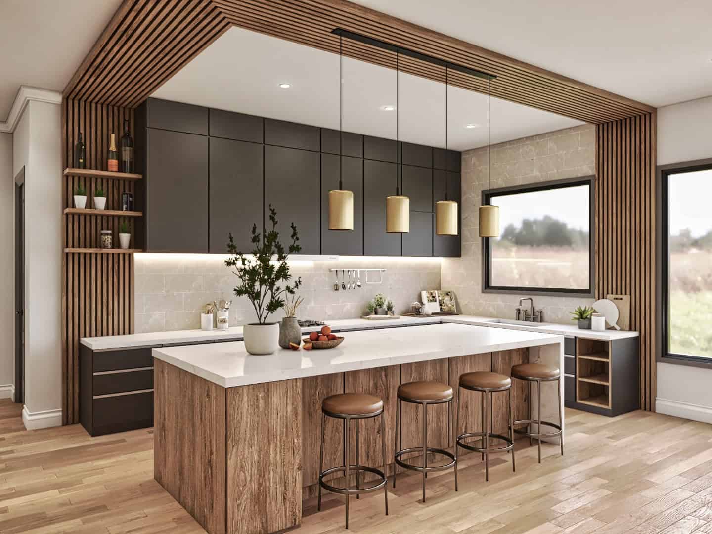 Kitchen: Kitchen Island of this 4-Bedroom,3849 Sq Ft Plan -198-1170