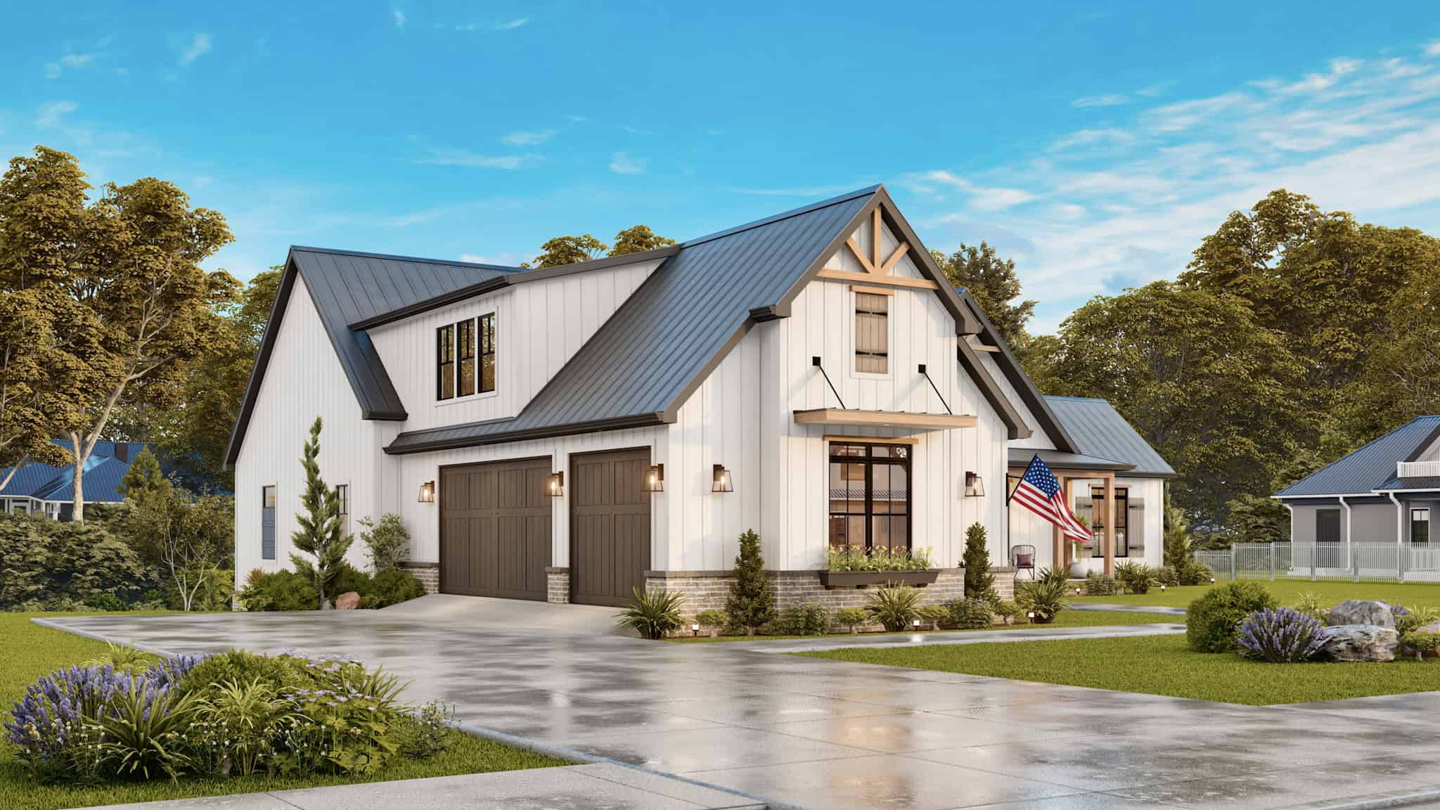 Left Side View of this 4-Bedroom,3849 Sq Ft Plan -198-1170