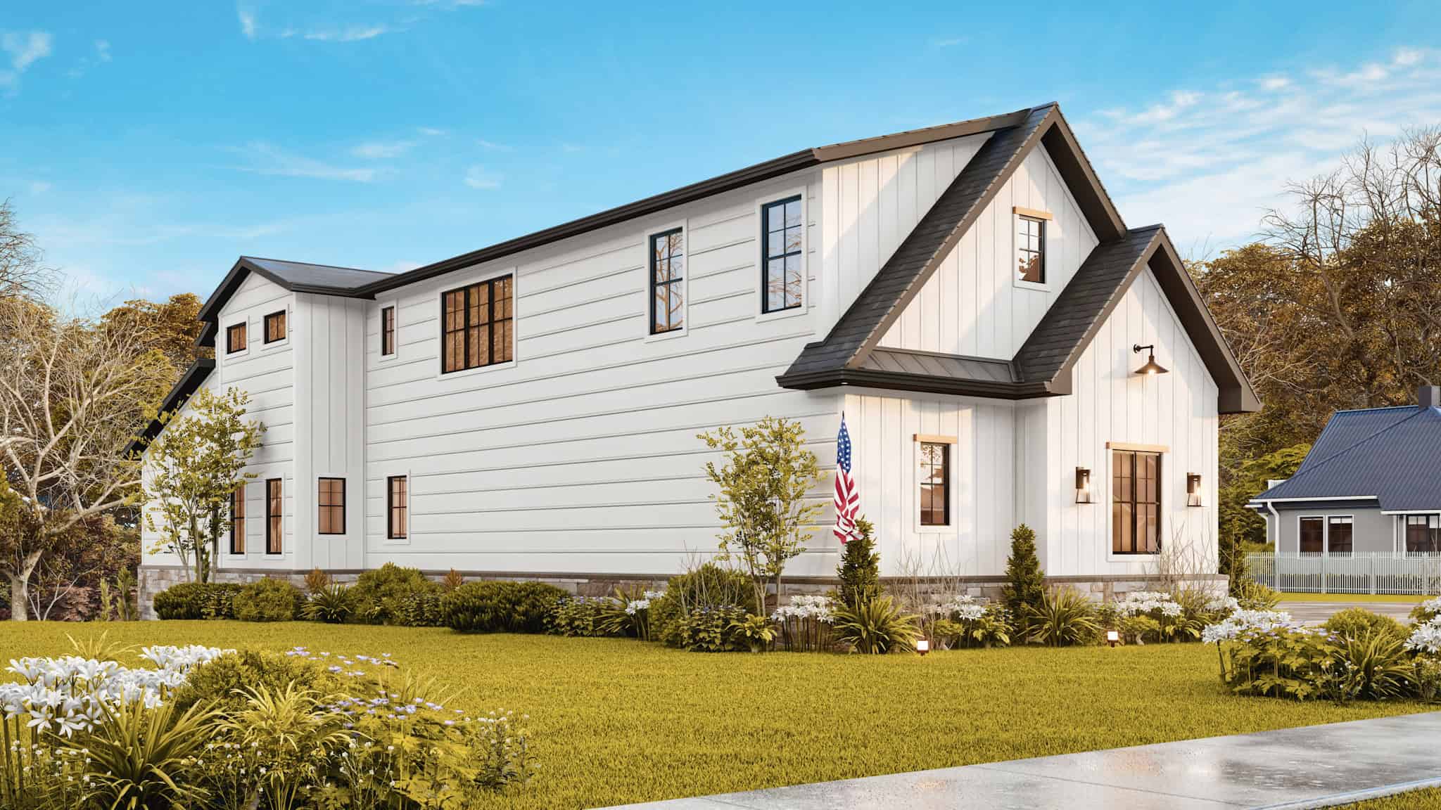 Left Side View of this 3-Bedroom,4339 Sq Ft Plan -198-1171