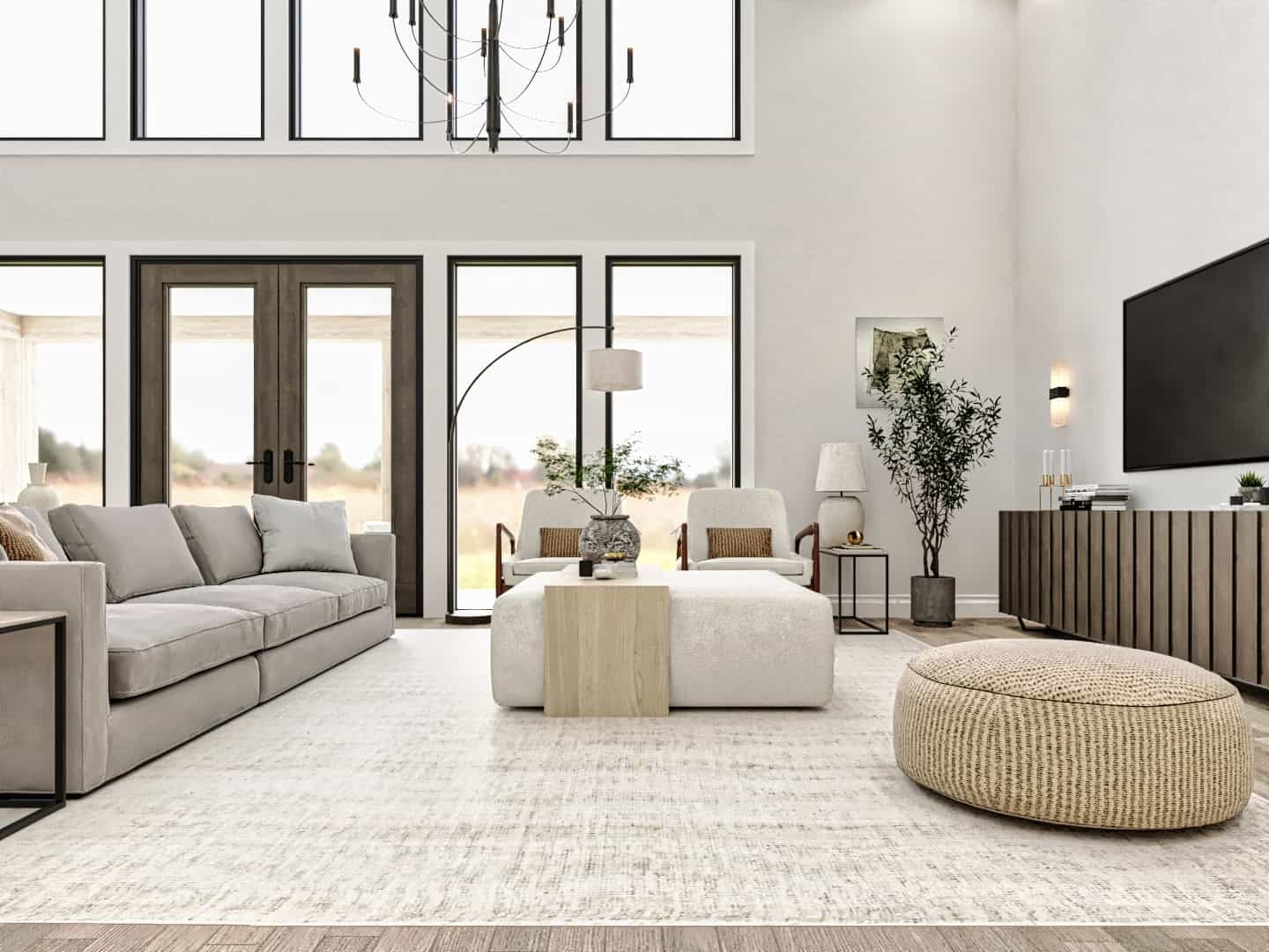 Living Room of this 4-Bedroom,3076 Sq Ft Plan -198-1172