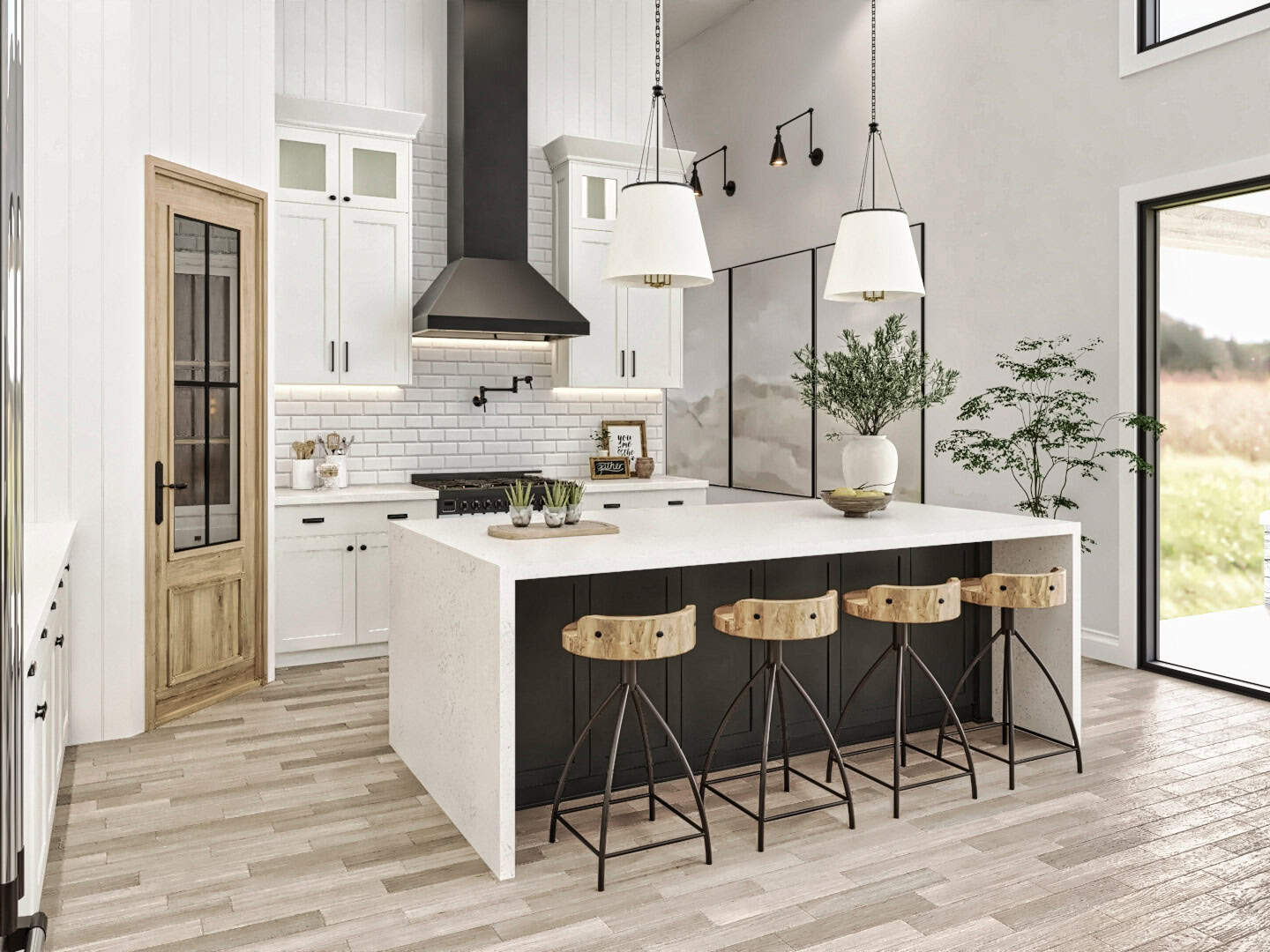 Kitchen: Kitchen Island of this 4-Bedroom,3076 Sq Ft Plan -198-1172