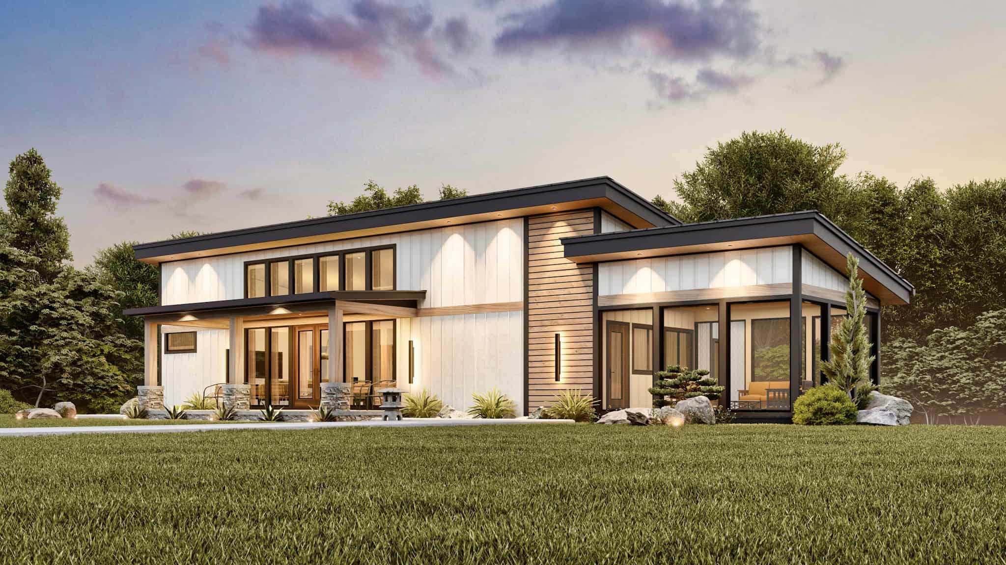 Home at Night of this 4-Bedroom,3076 Sq Ft Plan -198-1172