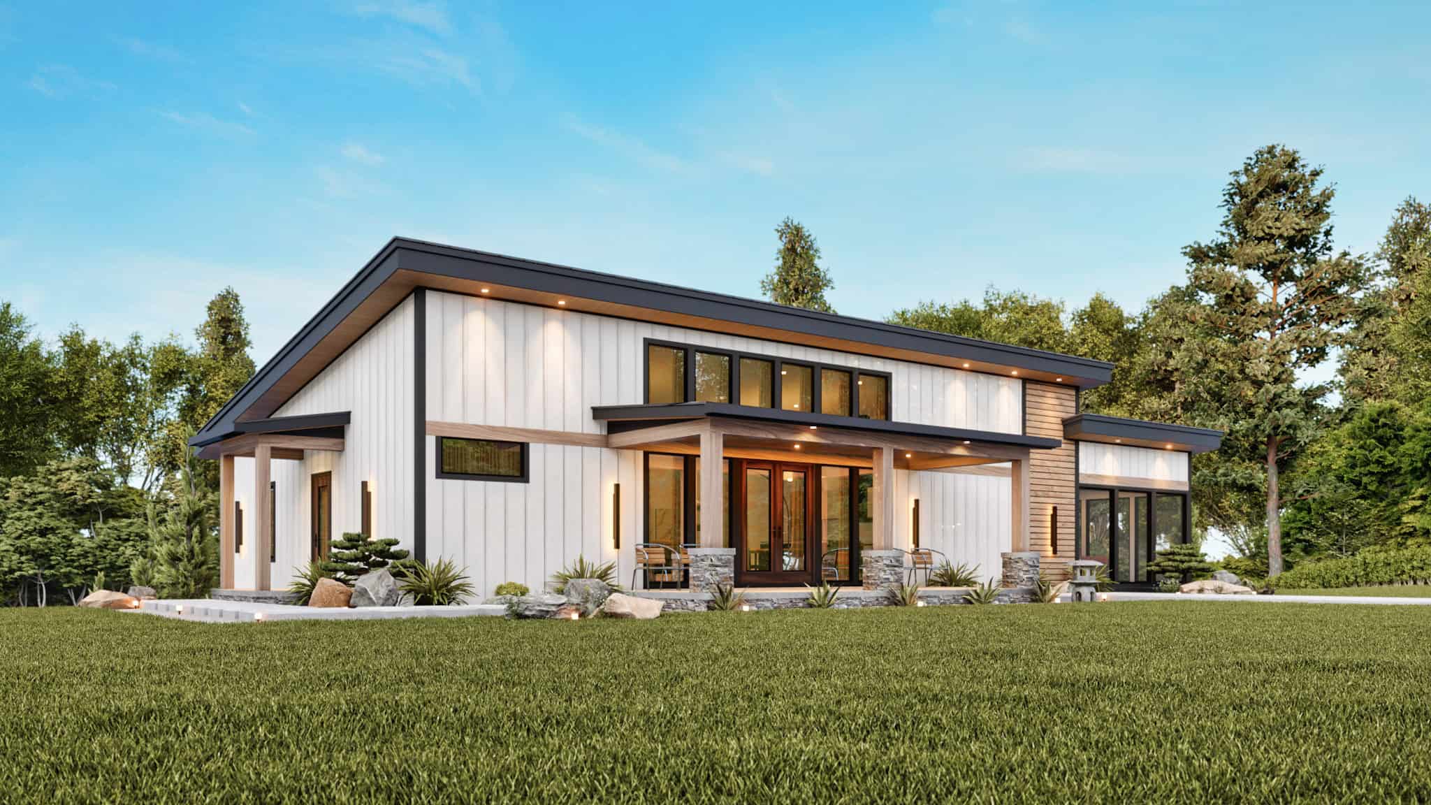 Left Side View of this 4-Bedroom,3076 Sq Ft Plan -198-1172