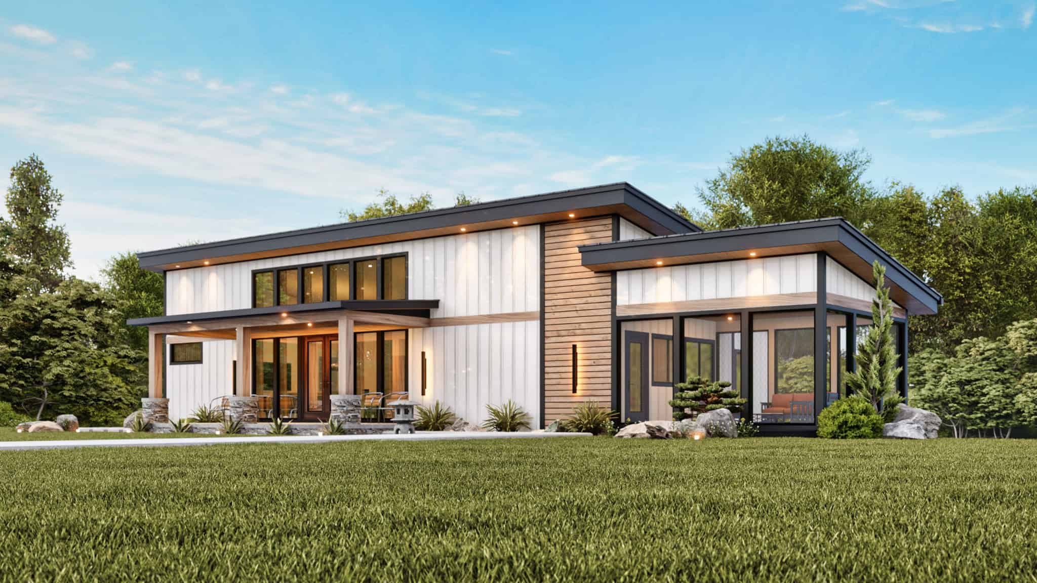 Right Side View of this 4-Bedroom,3076 Sq Ft Plan -198-1172