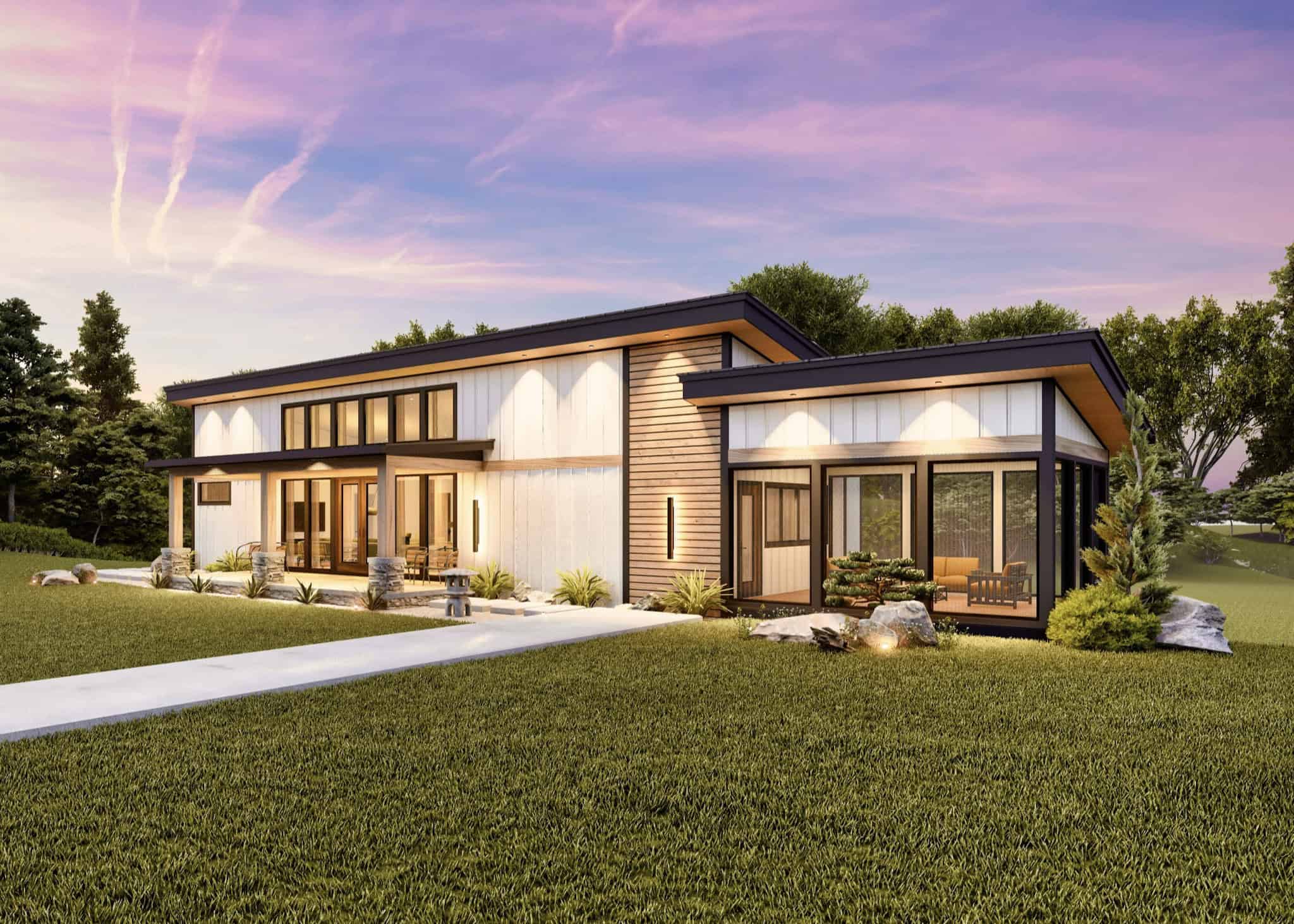 Home at Night of this 4-Bedroom,3076 Sq Ft Plan -198-1172