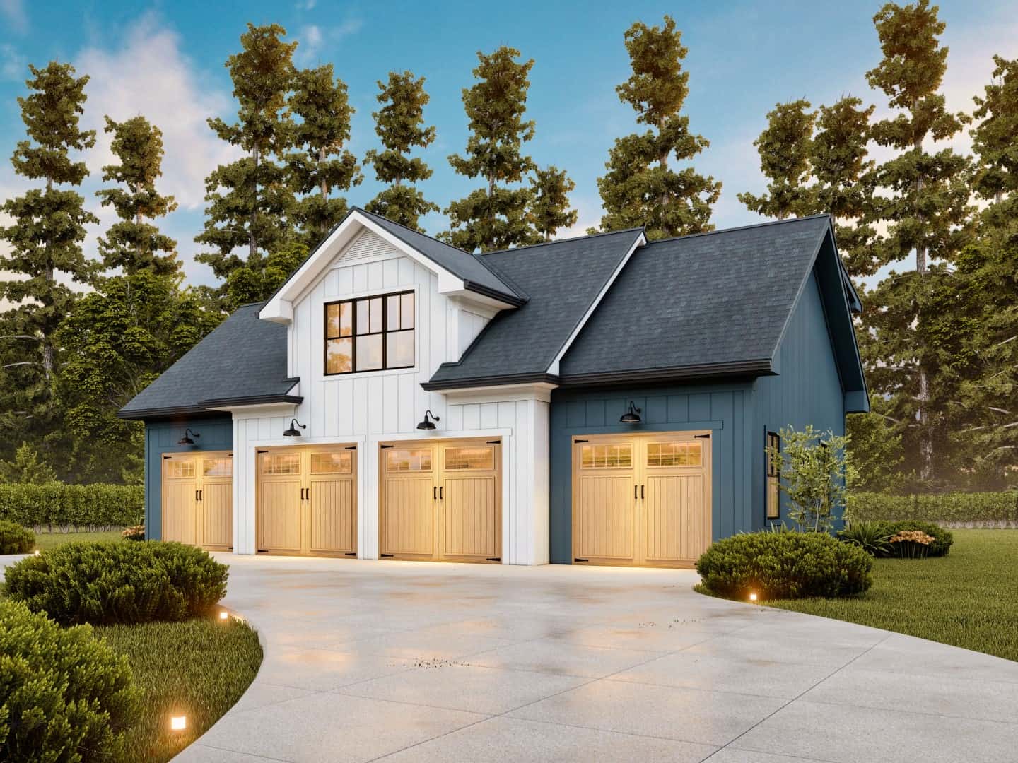 Right Side View of this 2-Bedroom,1056 Sq Ft Plan -198-1174