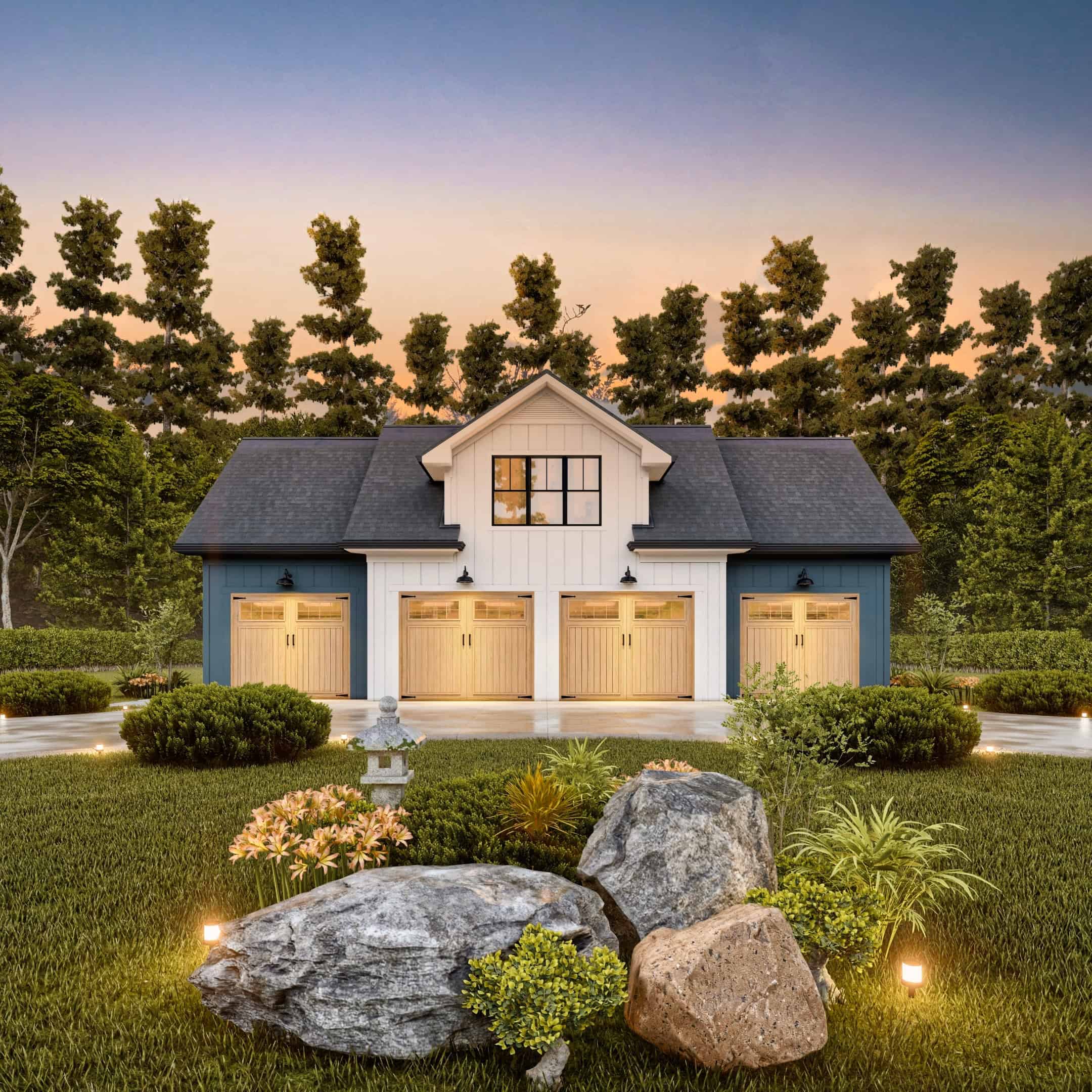 Front Door of this 2-Bedroom,1056 Sq Ft Plan -198-1174