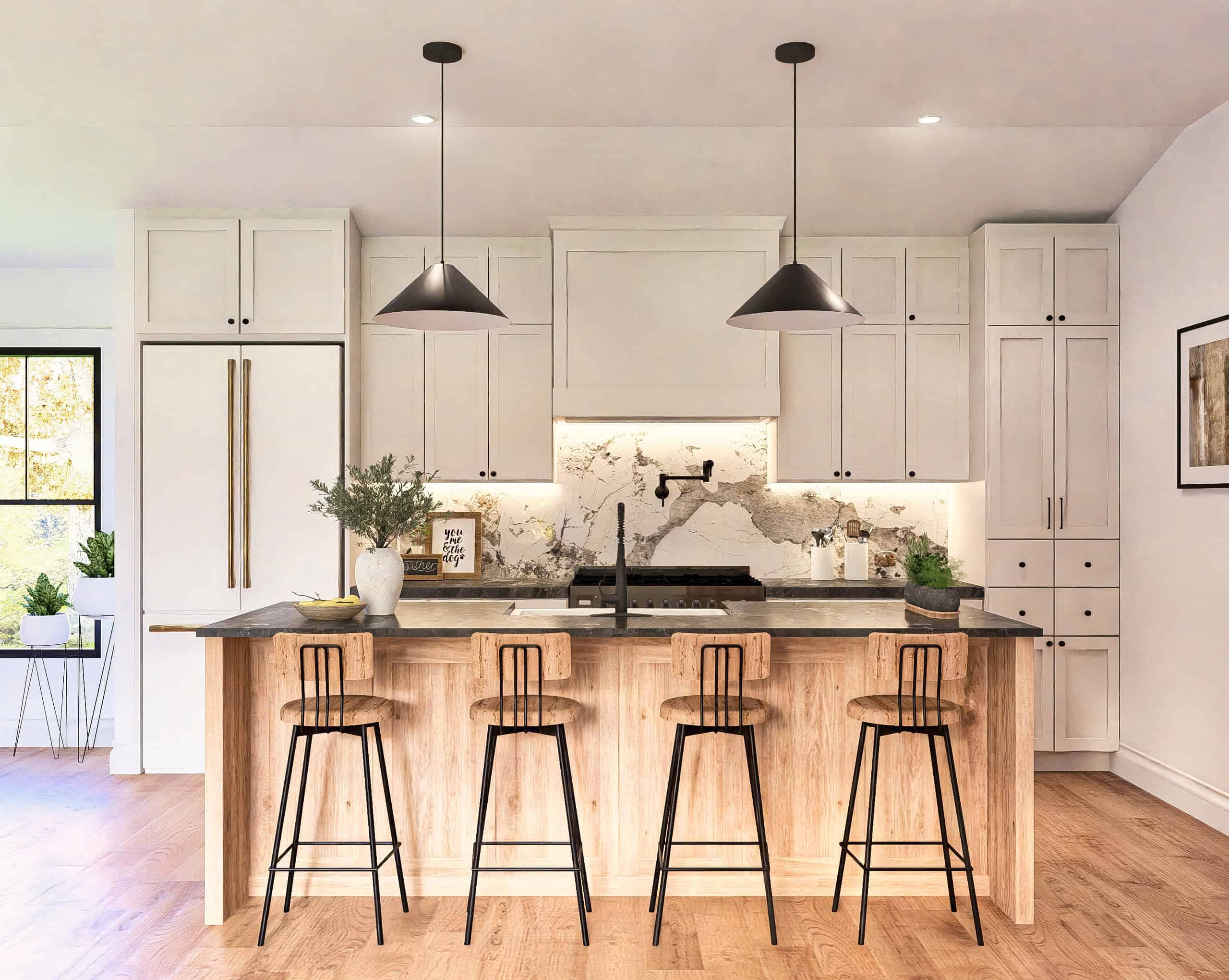 Kitchen of this 2-Bedroom,1056 Sq Ft Plan -198-1174