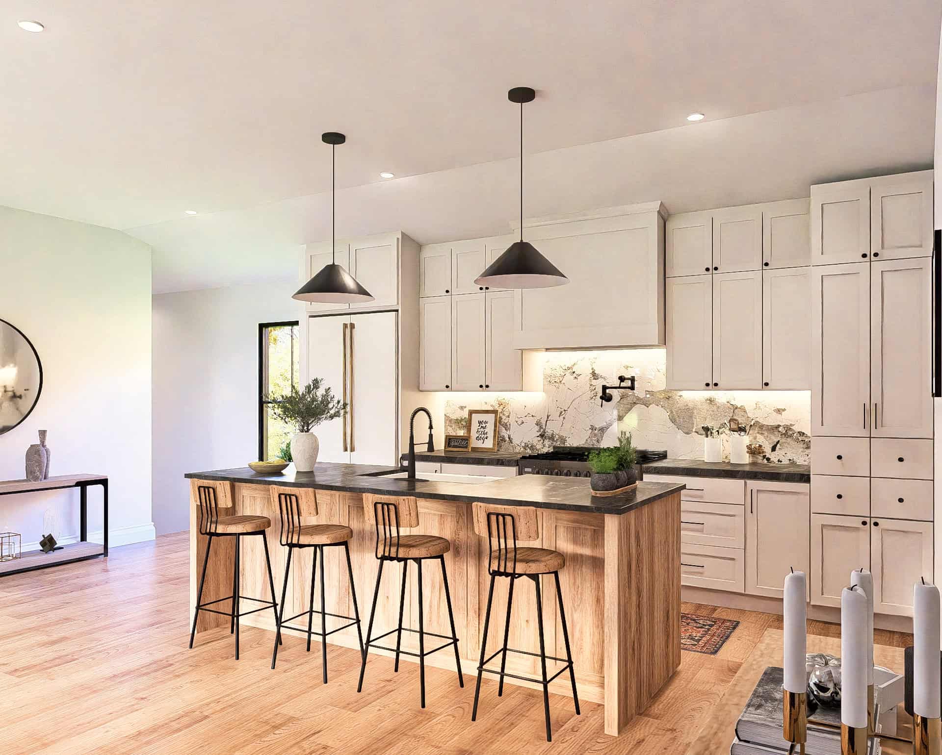 Kitchen of this 2-Bedroom,1056 Sq Ft Plan -198-1174