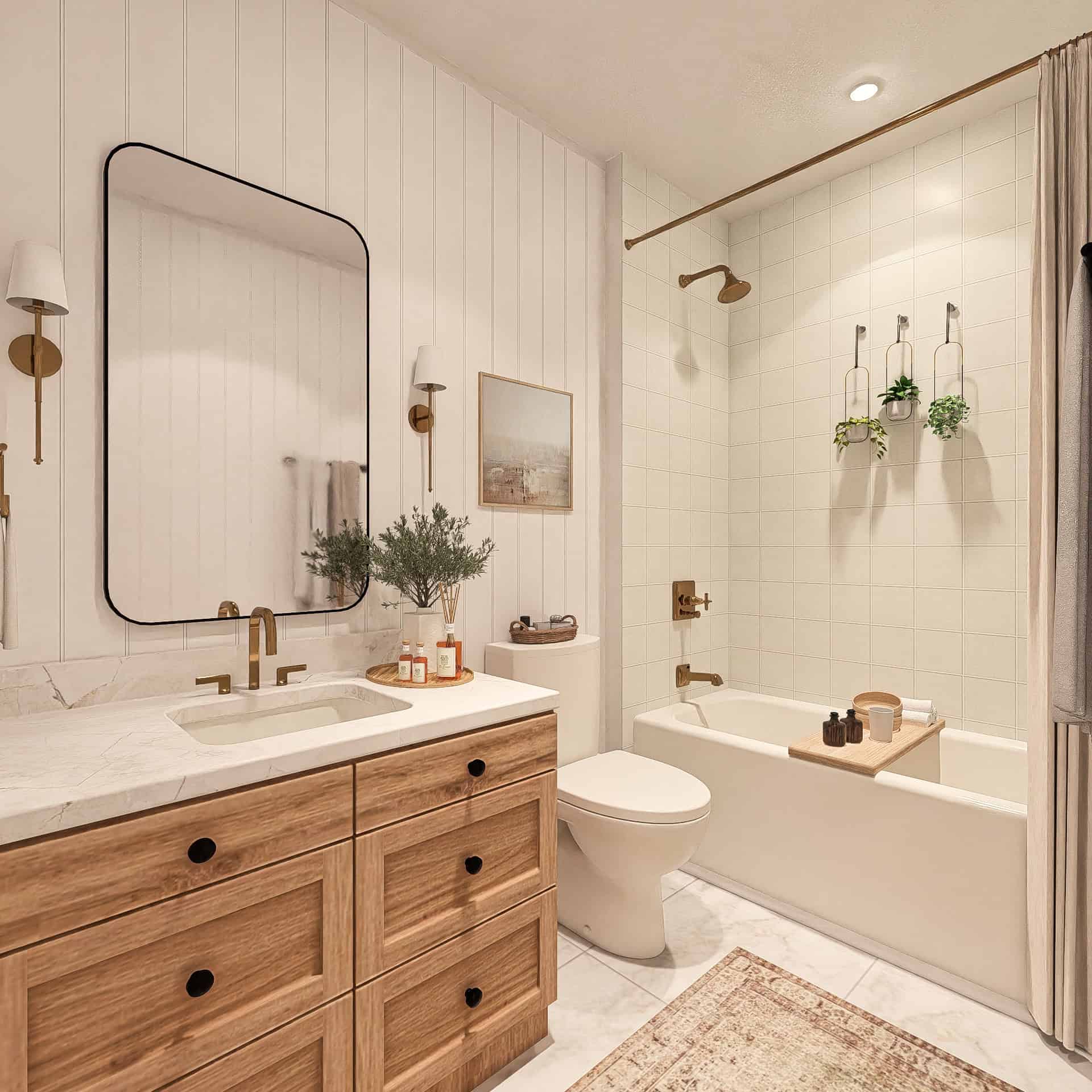 Bathroom of this 2-Bedroom,1056 Sq Ft Plan -198-1174