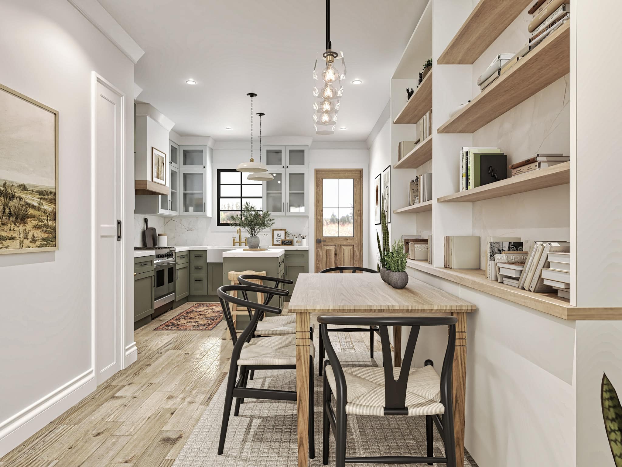 Dining Room of this 2-Bedroom,1696 Sq Ft Plan -198-1176