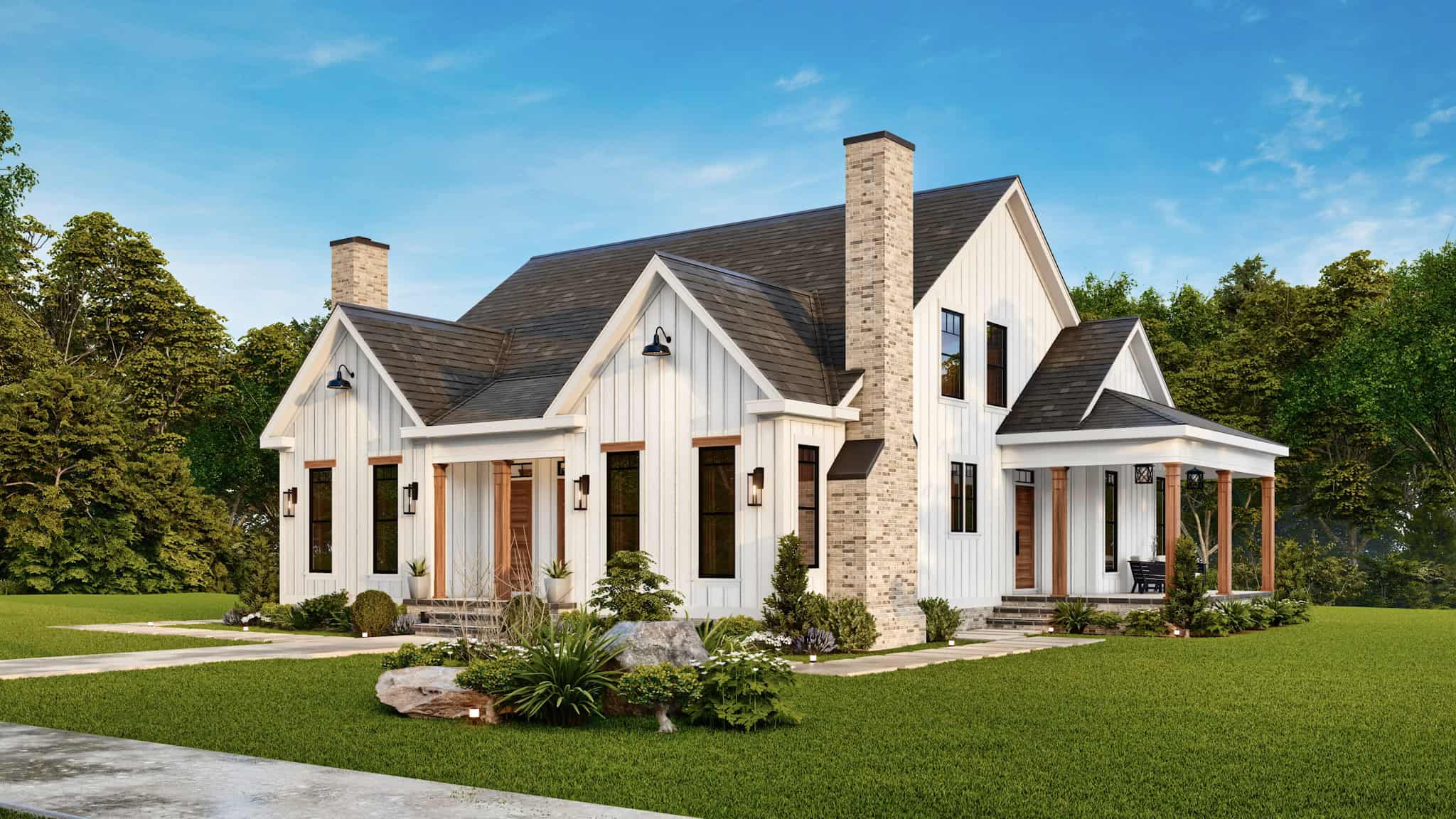 Right Side View of this 6-Bedroom,2757 Sq Ft Plan -198-1178