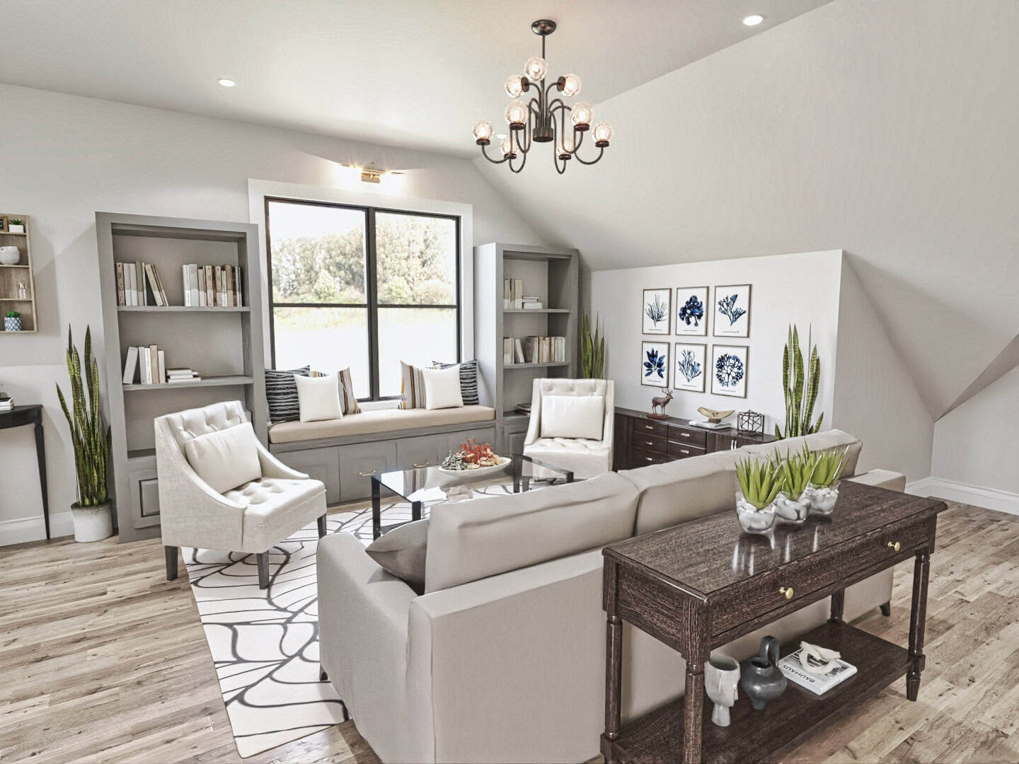 Sitting Room of this 1-Bedroom,665 Sq Ft Plan -198-1180