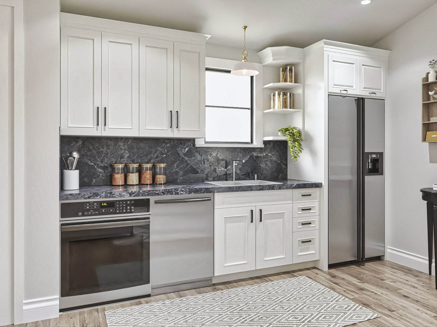 Wet Bar of this 1-Bedroom,665 Sq Ft Plan -198-1180