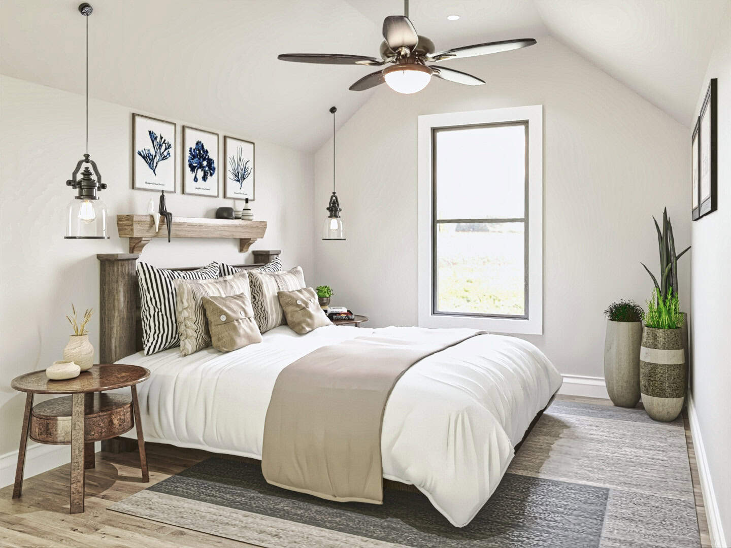 Bedroom of this 1-Bedroom,665 Sq Ft Plan -198-1180