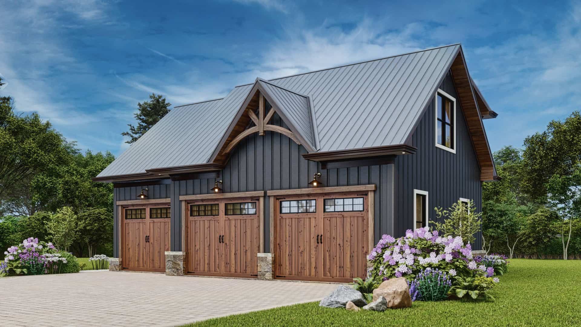 Right Side View of this 1-Bedroom,665 Sq Ft Plan -198-1180