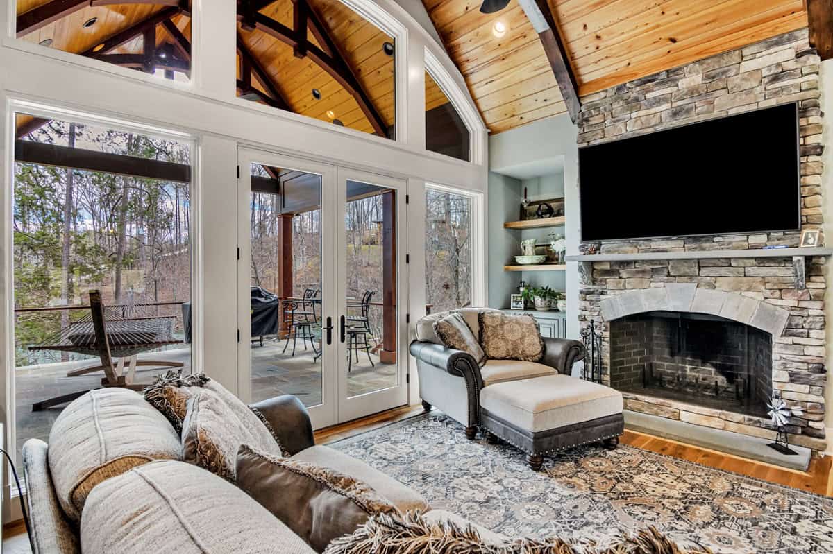 Living Room of this 4-Bedroom,4042 Sq Ft Plan -198-1182